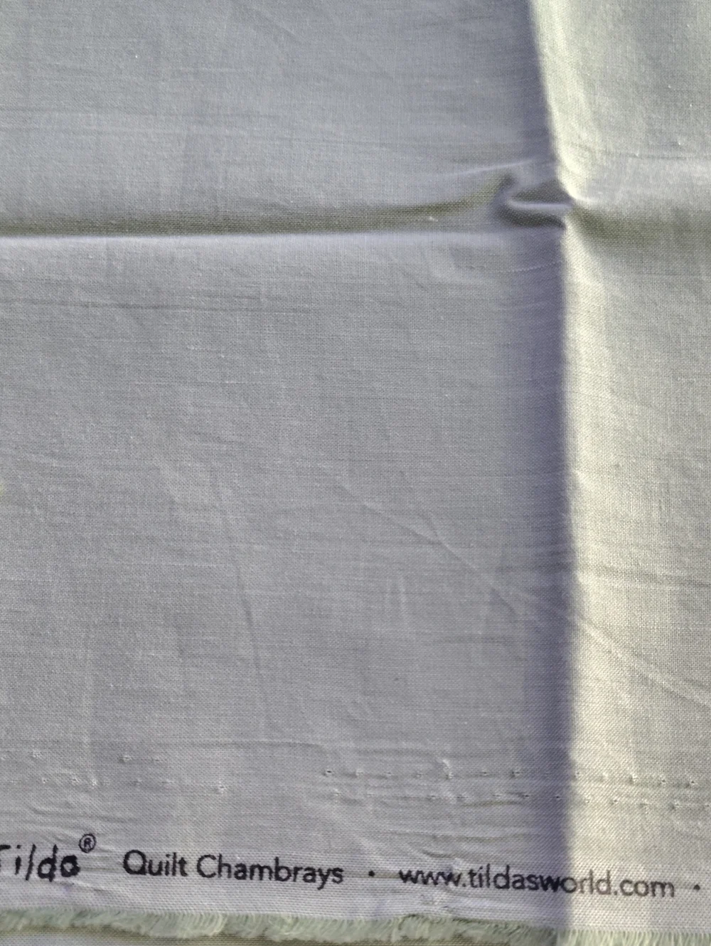 Tilde Quilt Chambray Fabric - 42 Wide By 1/2 Yard